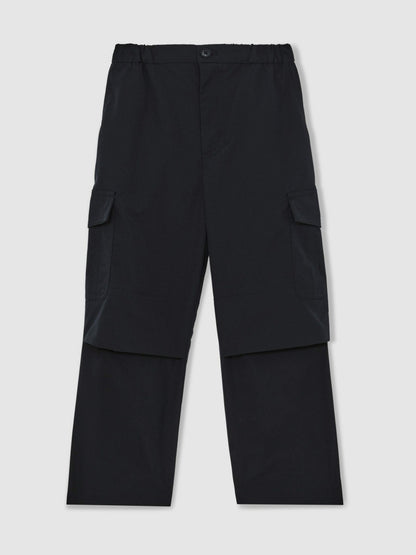Reiss Offer - 3-9 yrs Technical Straight Leg Cargo Trousers in Navy