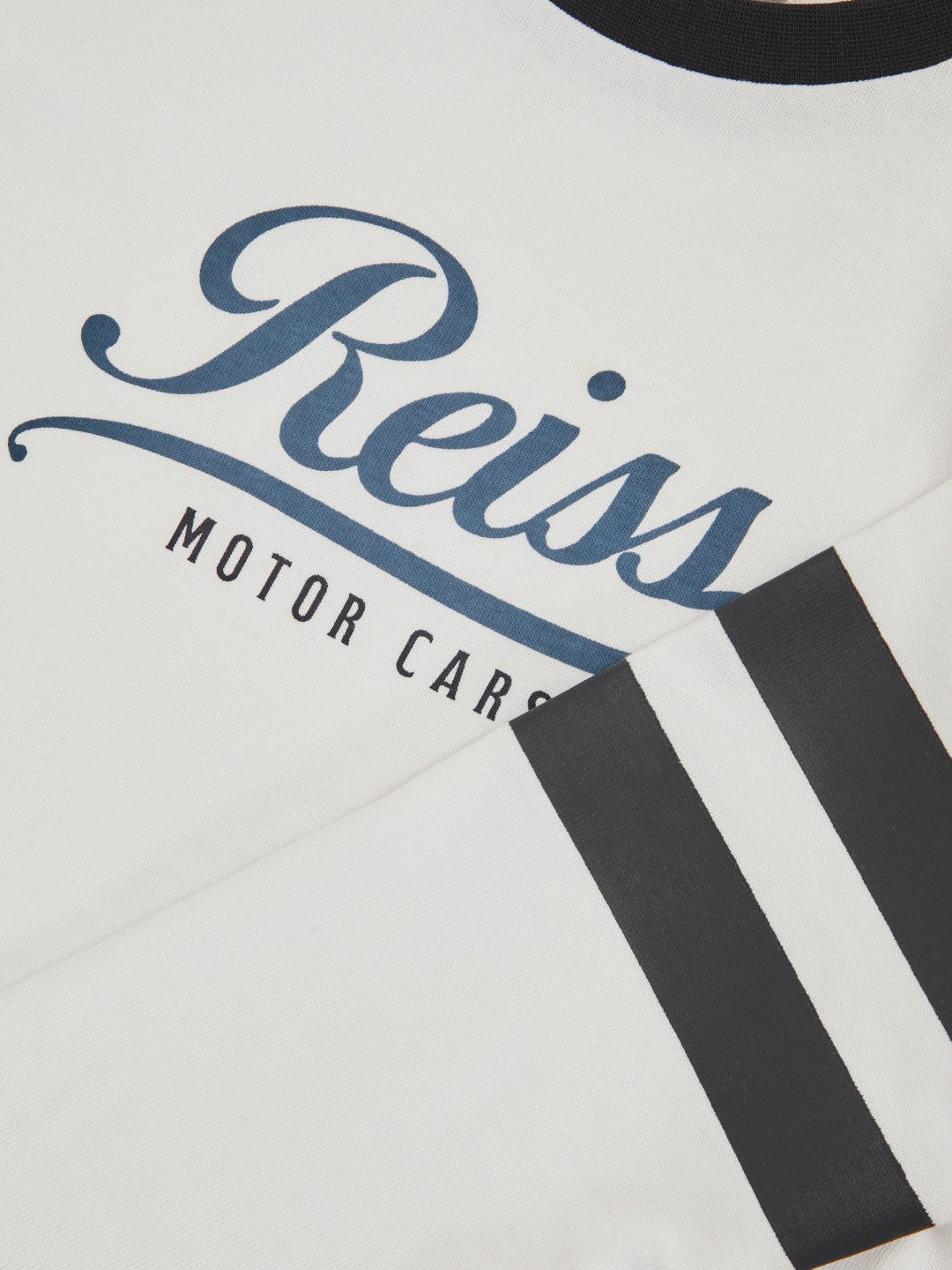 Reiss Savings - 13-14 yrs Cotton Motor Cars Logo T-Shirt in White/Blue