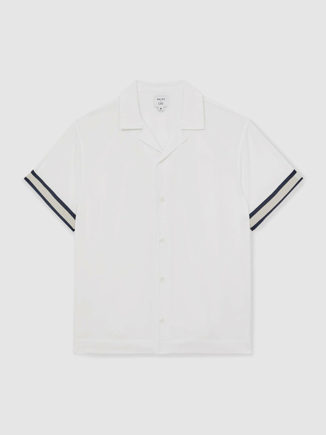 Reiss Popular Choice - | Ché Stripe-Cuff Shirt in White