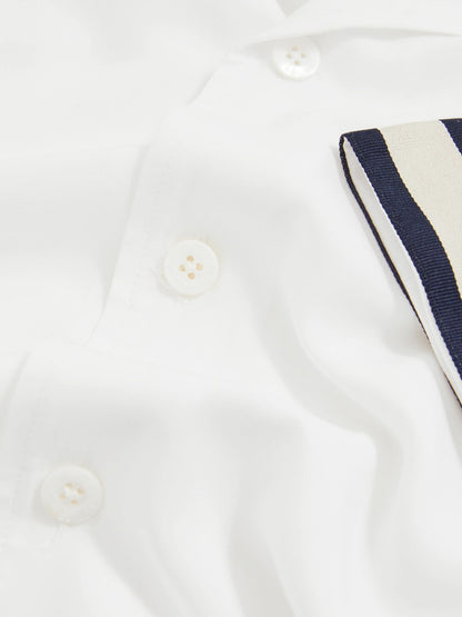 Reiss Popular Choice - | Ché Stripe-Cuff Shirt in White