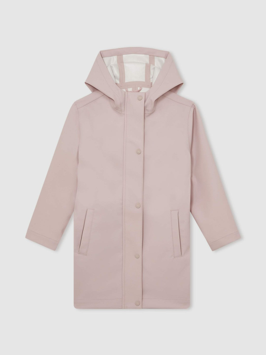 Reiss Best Seller - Hooded Rain Jacket in Pink