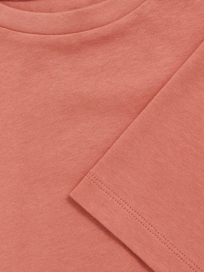 Reiss Affordable - 9-13 yrs Cotton Oversized Cropped T-Shirt in Rose