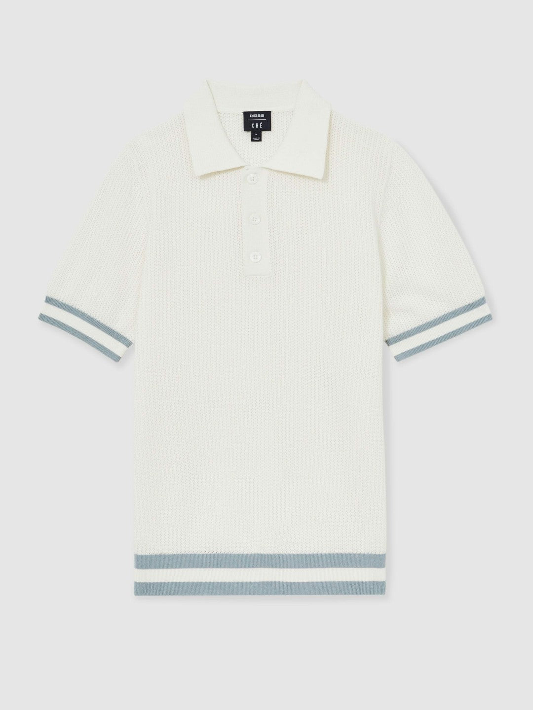 Reiss Deal - | Ché Cotton Knit Polo Shirt in White