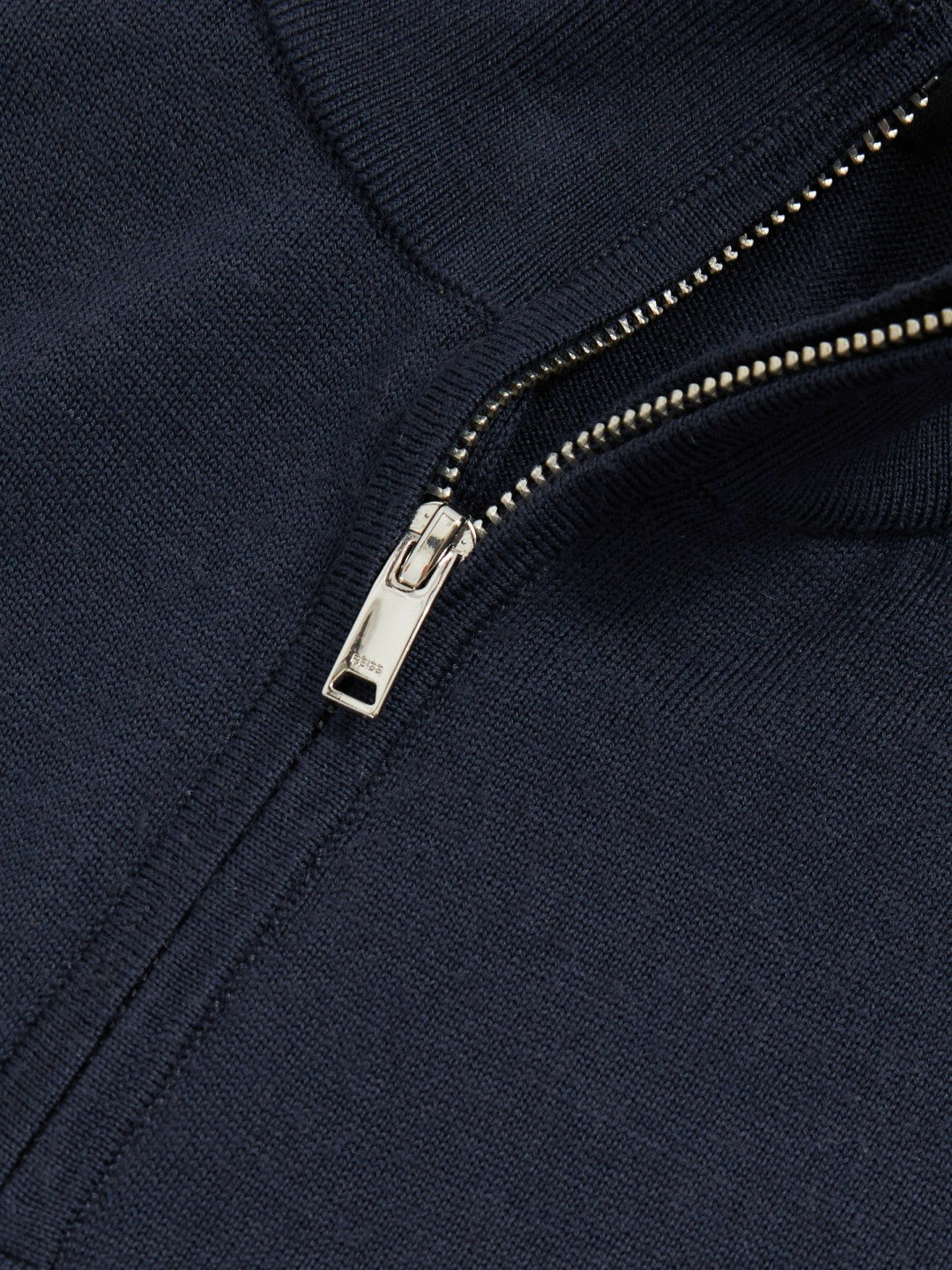 Reiss Affordable - Merino Wool Half-Zip Jumper in Midnight Navy