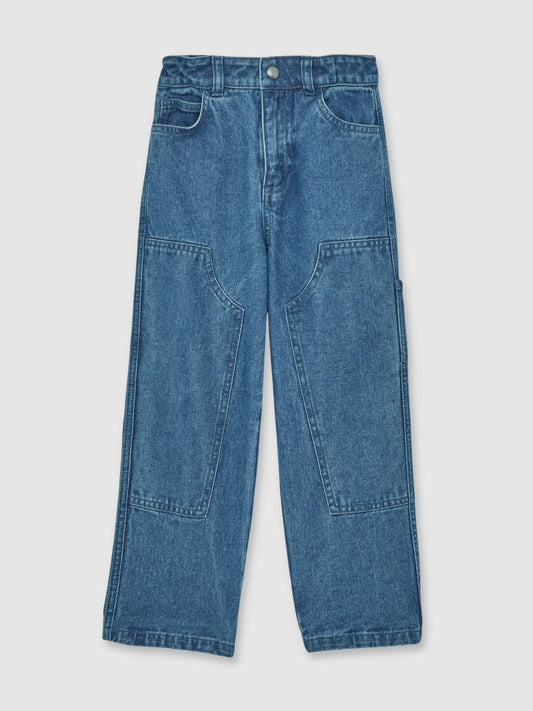 Reiss Affordable - 13-14 yrs Straight-Leg Carpenter Jeans in Mid Blue
