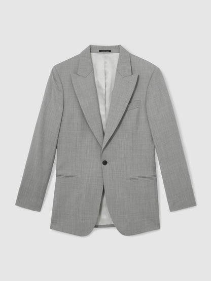Reiss Best Seller - Slim-Fit Wool Single Breasted Suit Blazer in Mid Grey