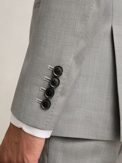 Reiss Best Seller - Slim-Fit Wool Single Breasted Suit Blazer in Mid Grey