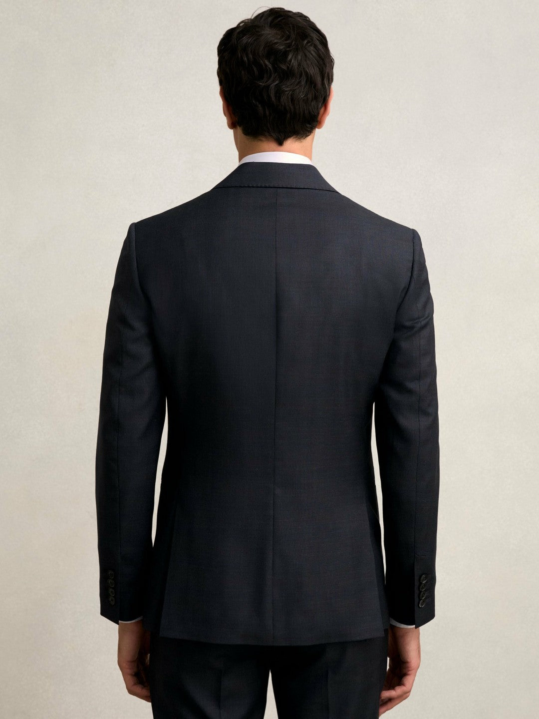 Reiss Deal - Slim-Fit Wool Single Breasted Check Suit Blazer in Navy