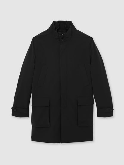 Reiss Savings - Hybrid Removable-Gilet Overcoat in Black