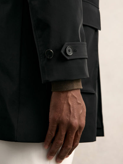 Reiss Savings - Hybrid Removable-Gilet Overcoat in Black