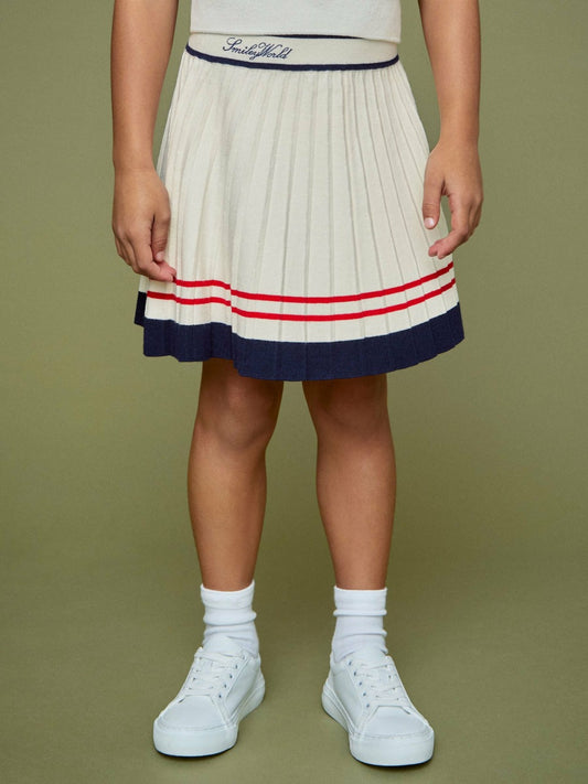 Reiss Deal - 9-13 yrs SmileyWorld Tennis Skirt in Off White