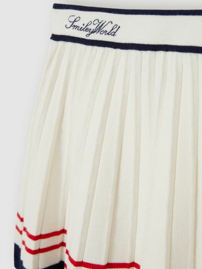 Reiss Deal - 9-13 yrs SmileyWorld Tennis Skirt in Off White