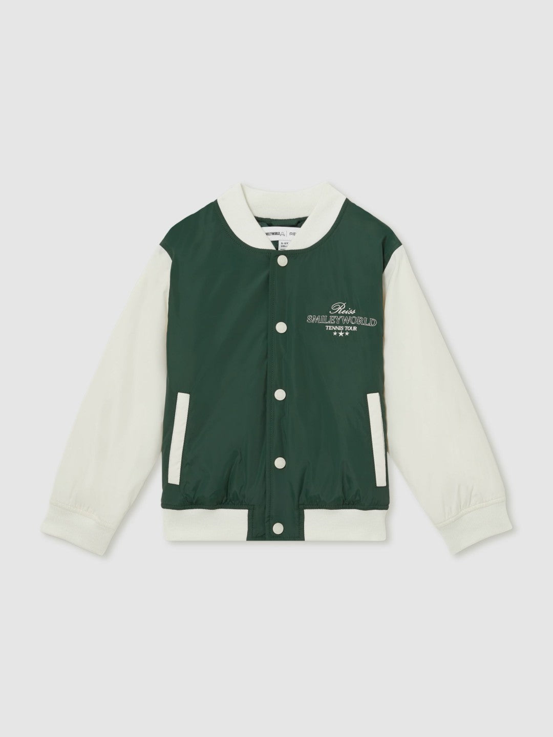 Reiss Affordable - 13-14 yrs SmileyWorld Bomber Jacket in Dark Green