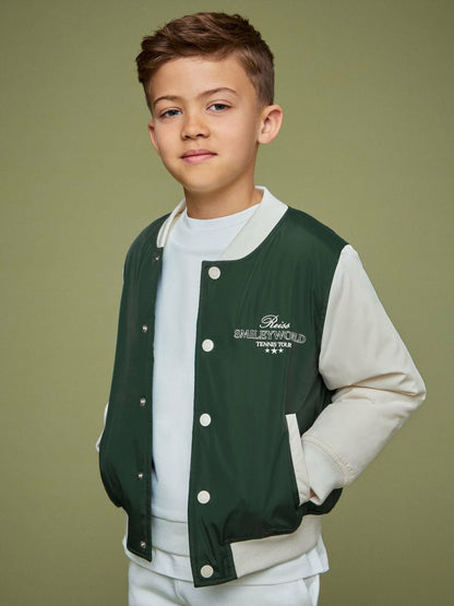 Reiss Affordable - 13-14 yrs SmileyWorld Bomber Jacket in Dark Green