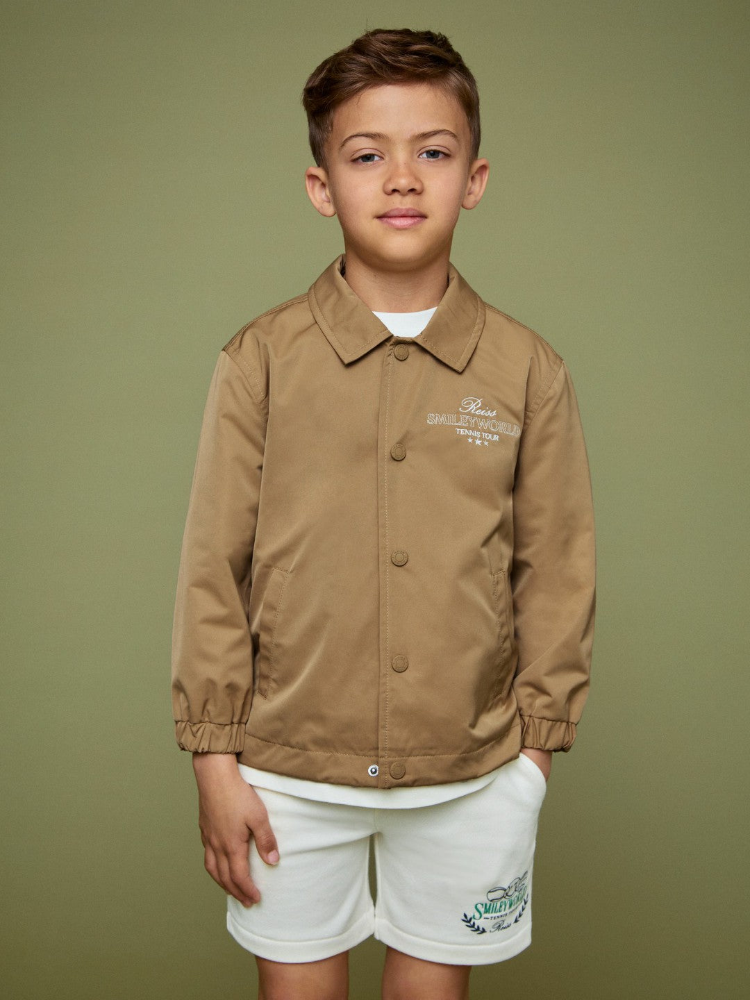 Reiss Offer - 9-13 yrs SmileyWorld Harrington Jacket in Stone