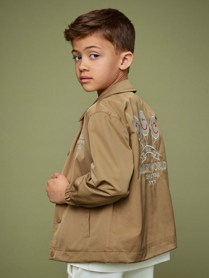 Reiss Savings - 13-14 yrs SmileyWorld Harrington Jacket in Stone