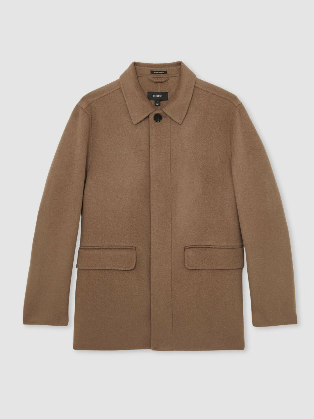 Reiss Affordable - Wool Blend Double Face Button Jacket in Brown