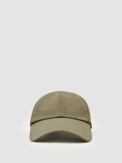 Reiss Best Seller - Embroidered-Logo Tech Baseball Cap in Sage Green
