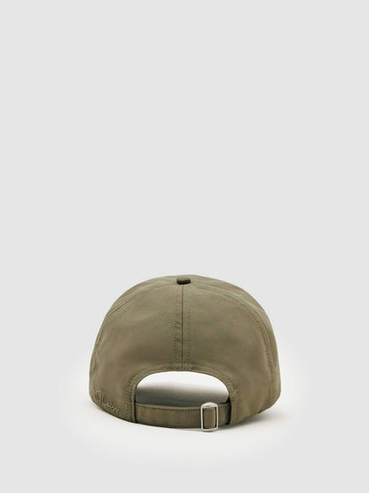 Reiss Best Seller - Embroidered-Logo Tech Baseball Cap in Sage Green