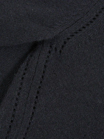 Reiss 3-9 yrs Wool-Blend Open-Stitch Jumper with Cashmere in Navy