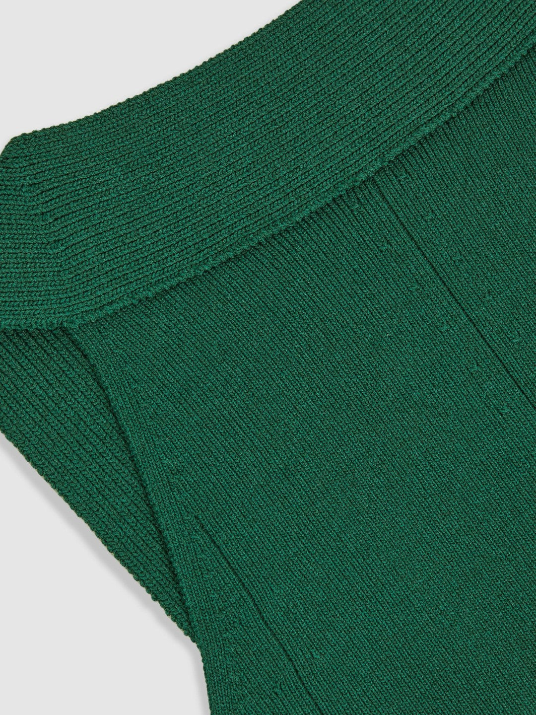 Reiss Low-Back Rib-Knit Vest in Green