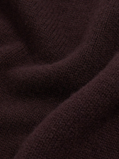 Reiss Value - Wool-Cashmere Crew-Neck Jumper in Plum