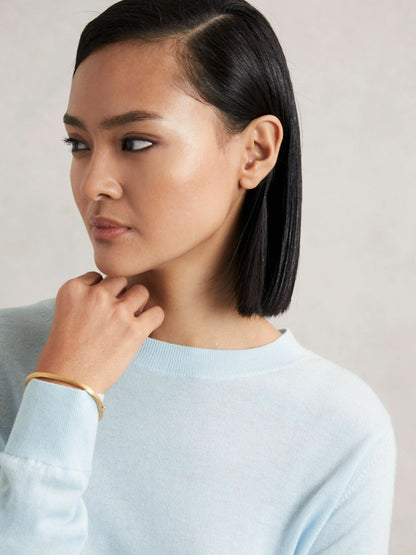 Reiss Featured - Merino Wool Crew-Neck Jumper in Blue