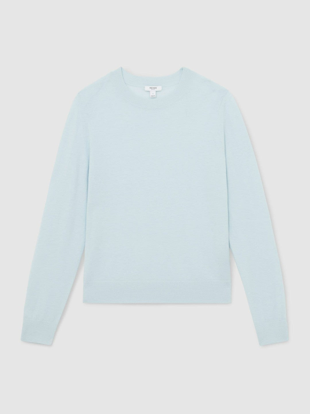 Reiss Featured - Merino Wool Crew-Neck Jumper in Blue