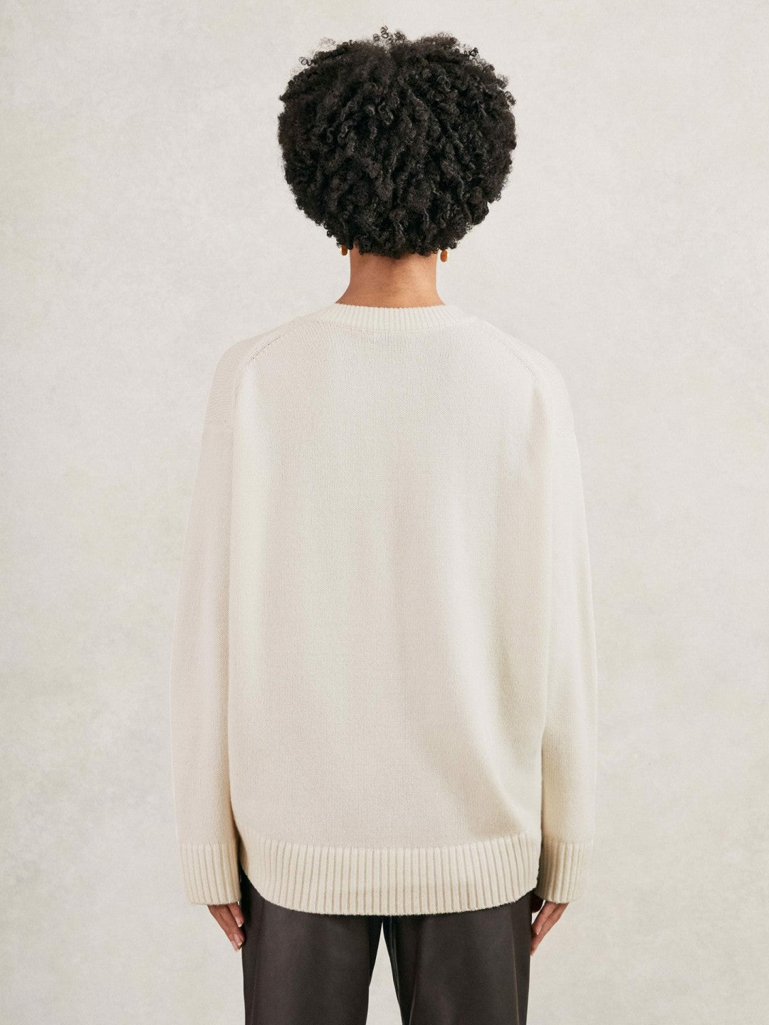 Reiss Offer - Wool-Cashmere Crew-Neck Jumper in Cream