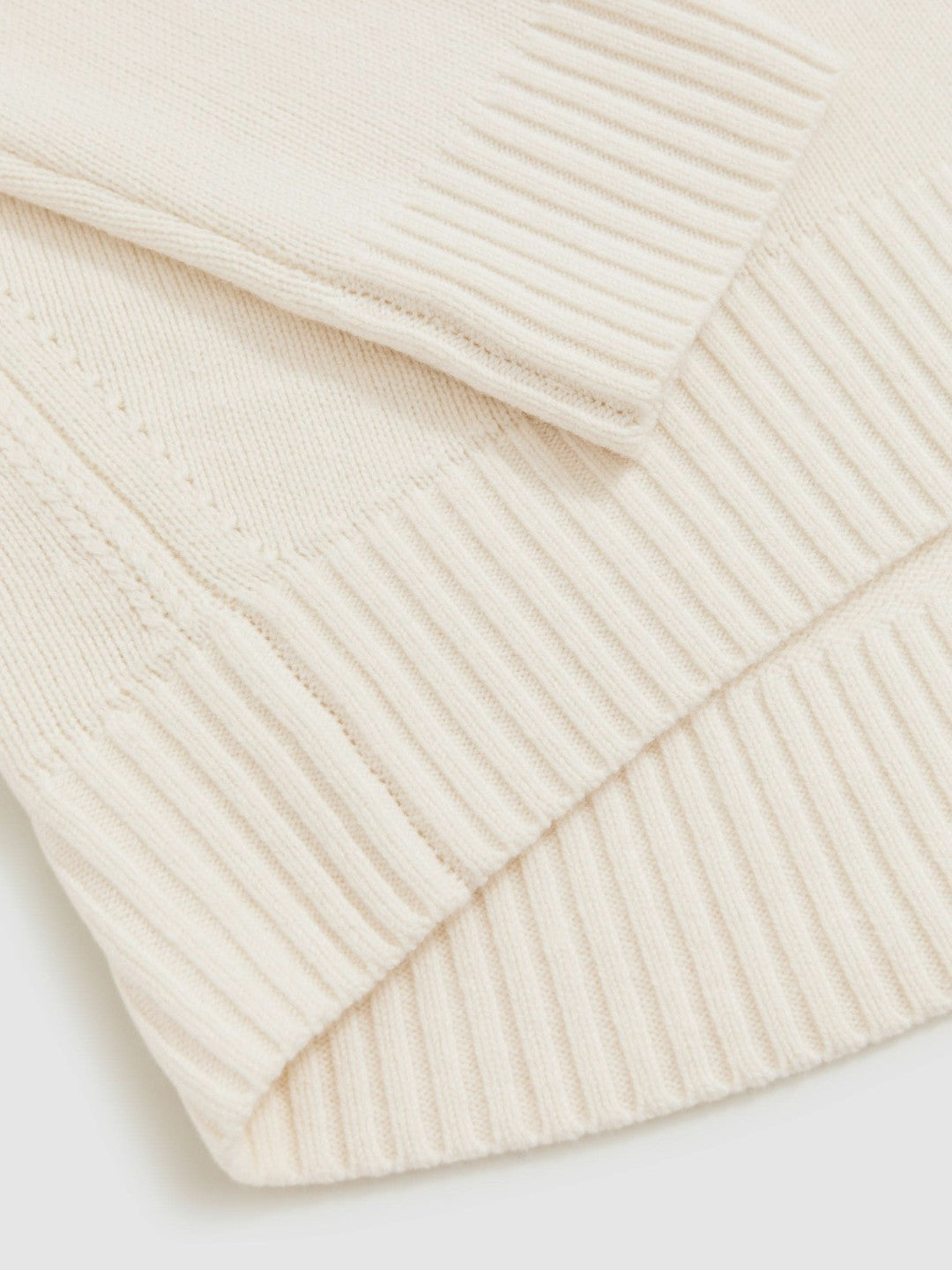 Reiss Offer - Wool-Cashmere Crew-Neck Jumper in Cream
