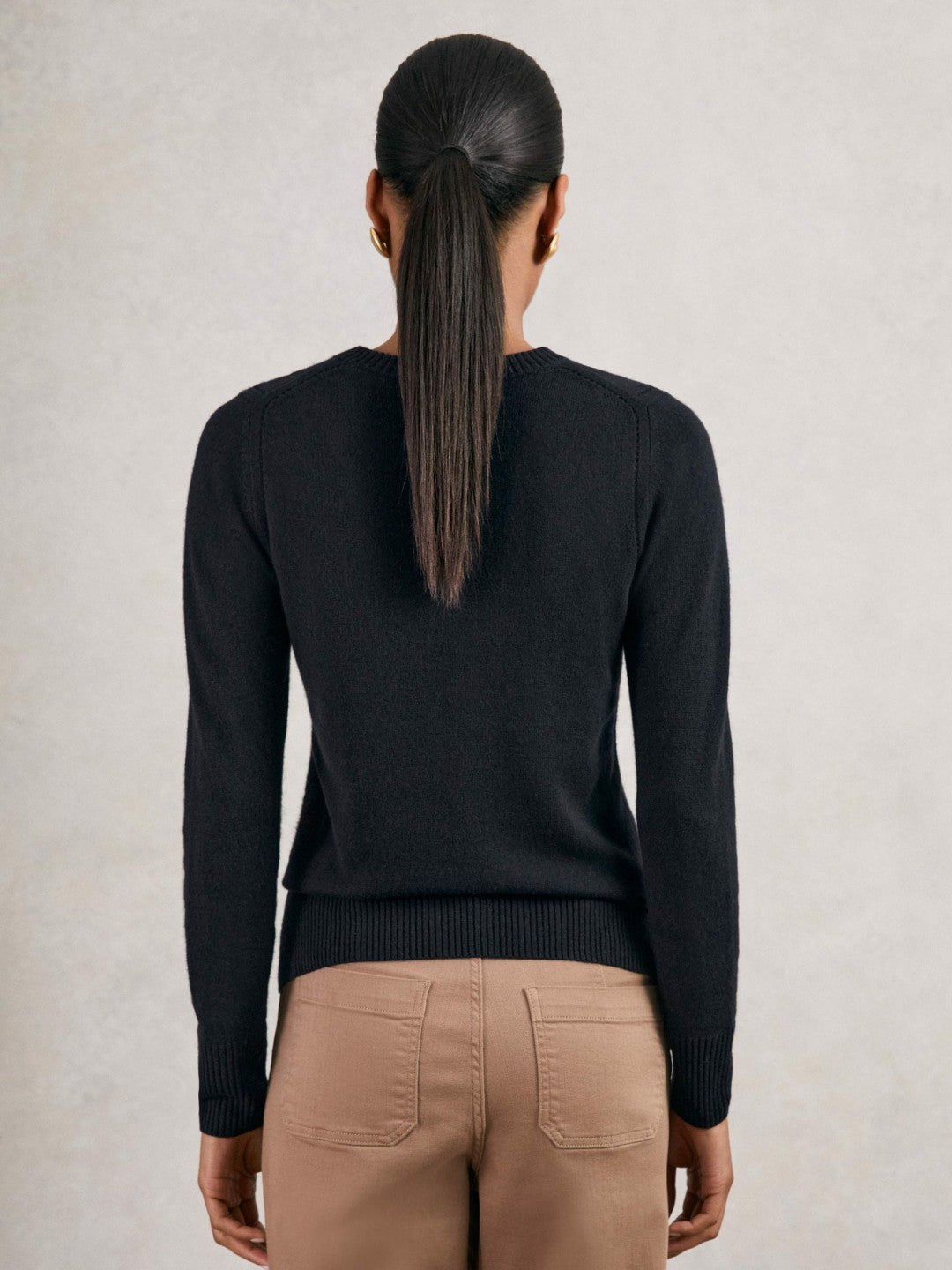 Reiss Savings - Wool-Blend Open-Stitch Jumper with Cashmere in Navy