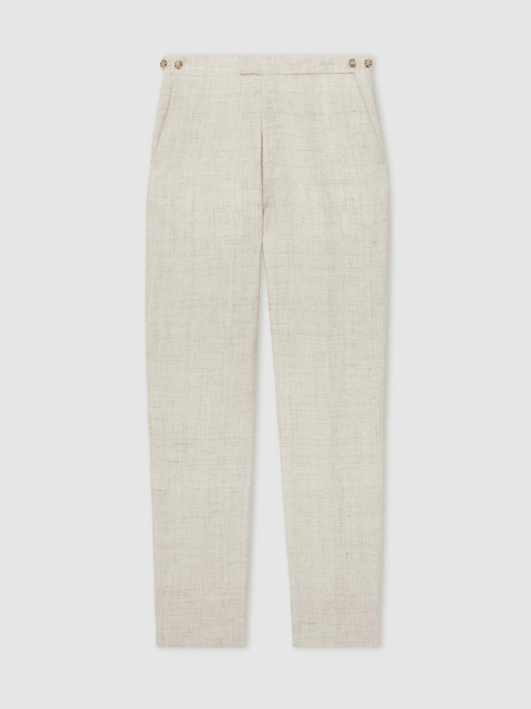 Reiss Offer - Linen-Cotton Slim-Fit Suit Trousers in Stone