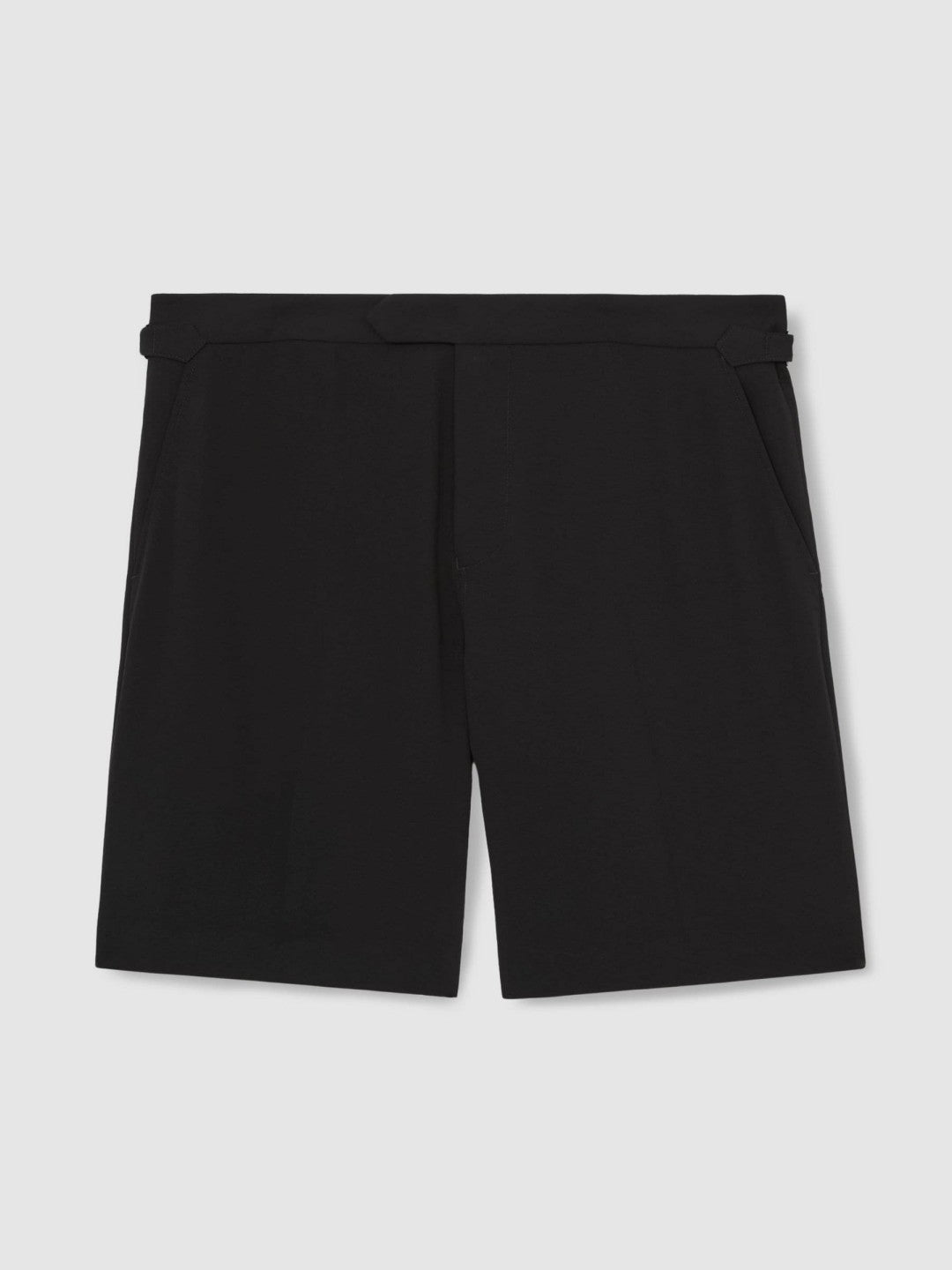 Reiss Popular Choice - Side-Adjuster Tailored Shorts in Black