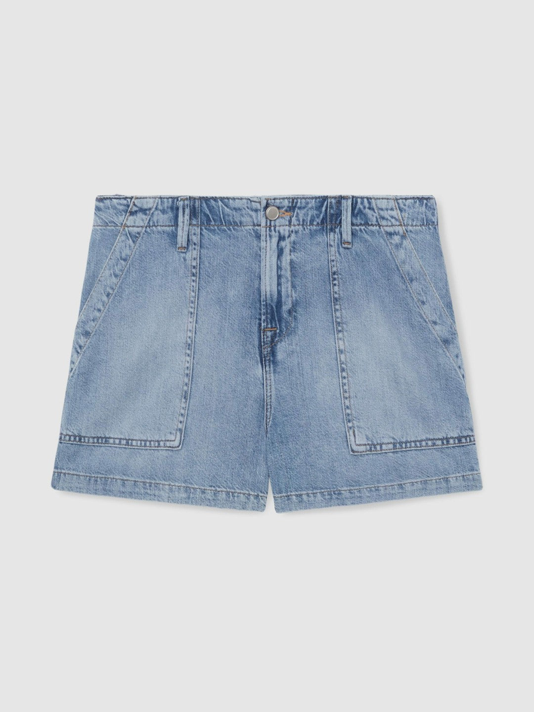 Reiss Sale - Good American Denim Shorts With Linen in Indigo Blue