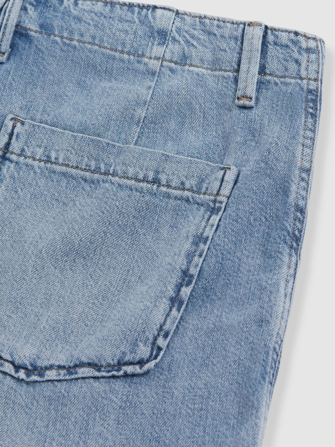 Reiss Sale - Good American Denim Shorts With Linen in Indigo Blue