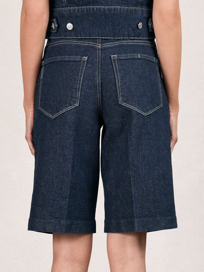 Reiss Offer - Paige Denim Bermuda Shorts in Navy