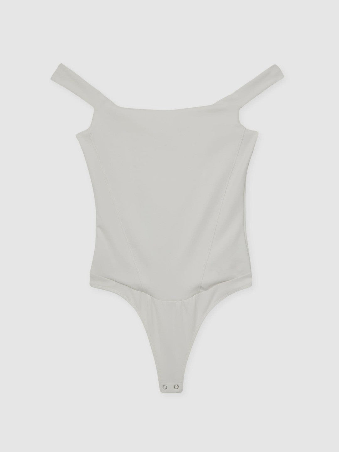 Reiss Best Seller - Scuba Corset Bodysuit in White