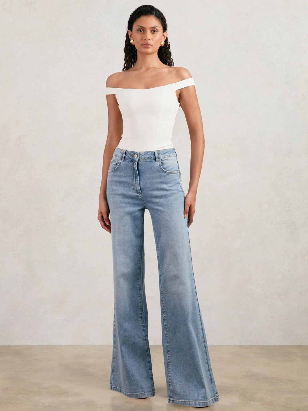 Reiss Best Seller - Scuba Corset Bodysuit in White
