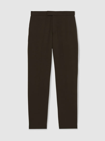 Reiss Deal - Slim-Fit Internal-Drawstring Trousers in Brown