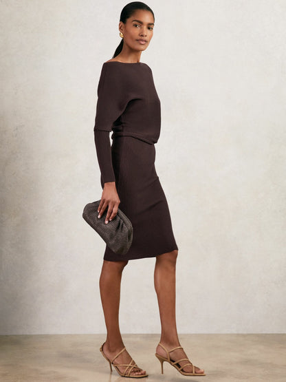 Reiss Dress in Plum Purple