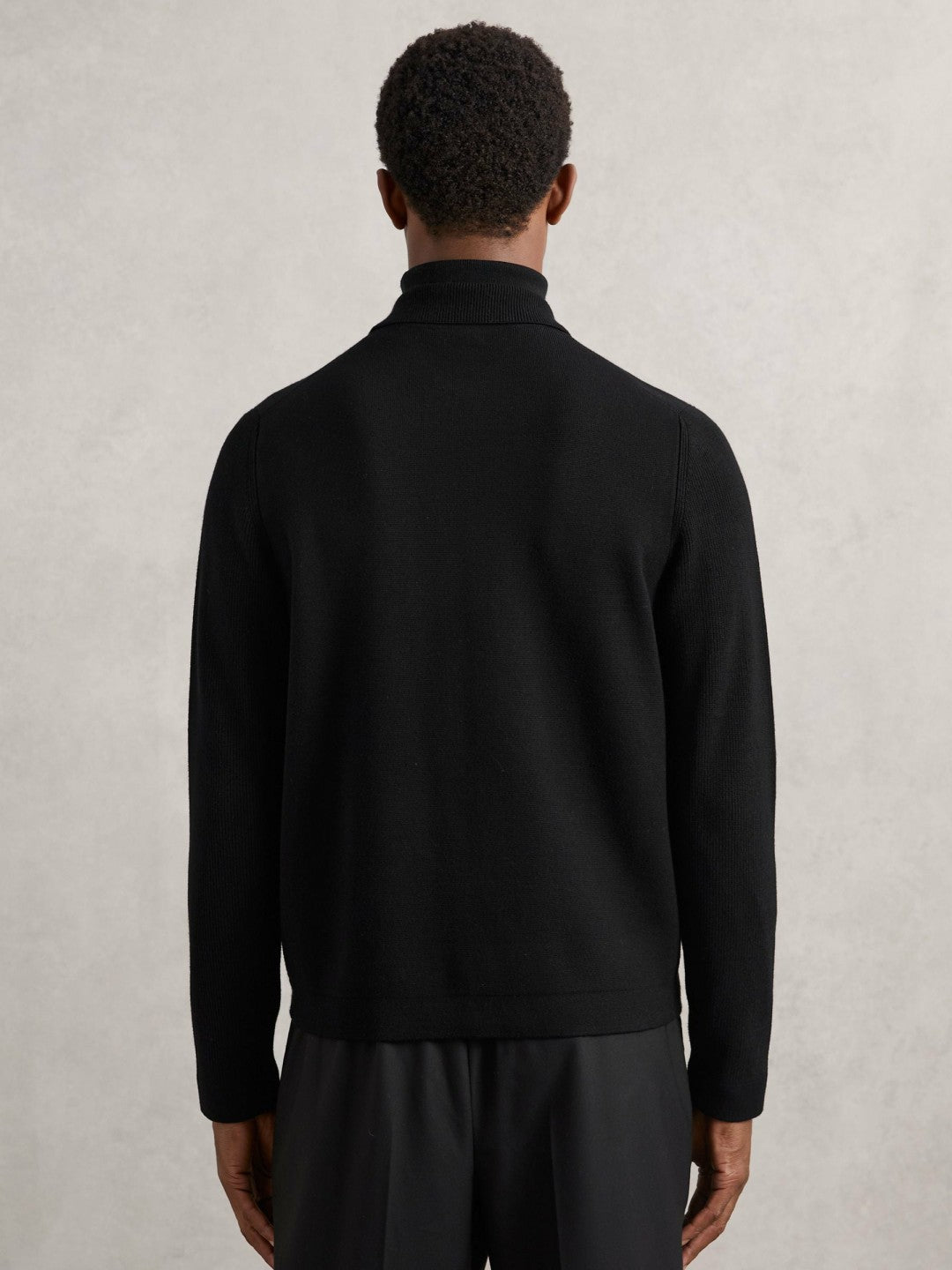 Reiss Sale - Four-Pocket Zip-Through Cardigan in Black
