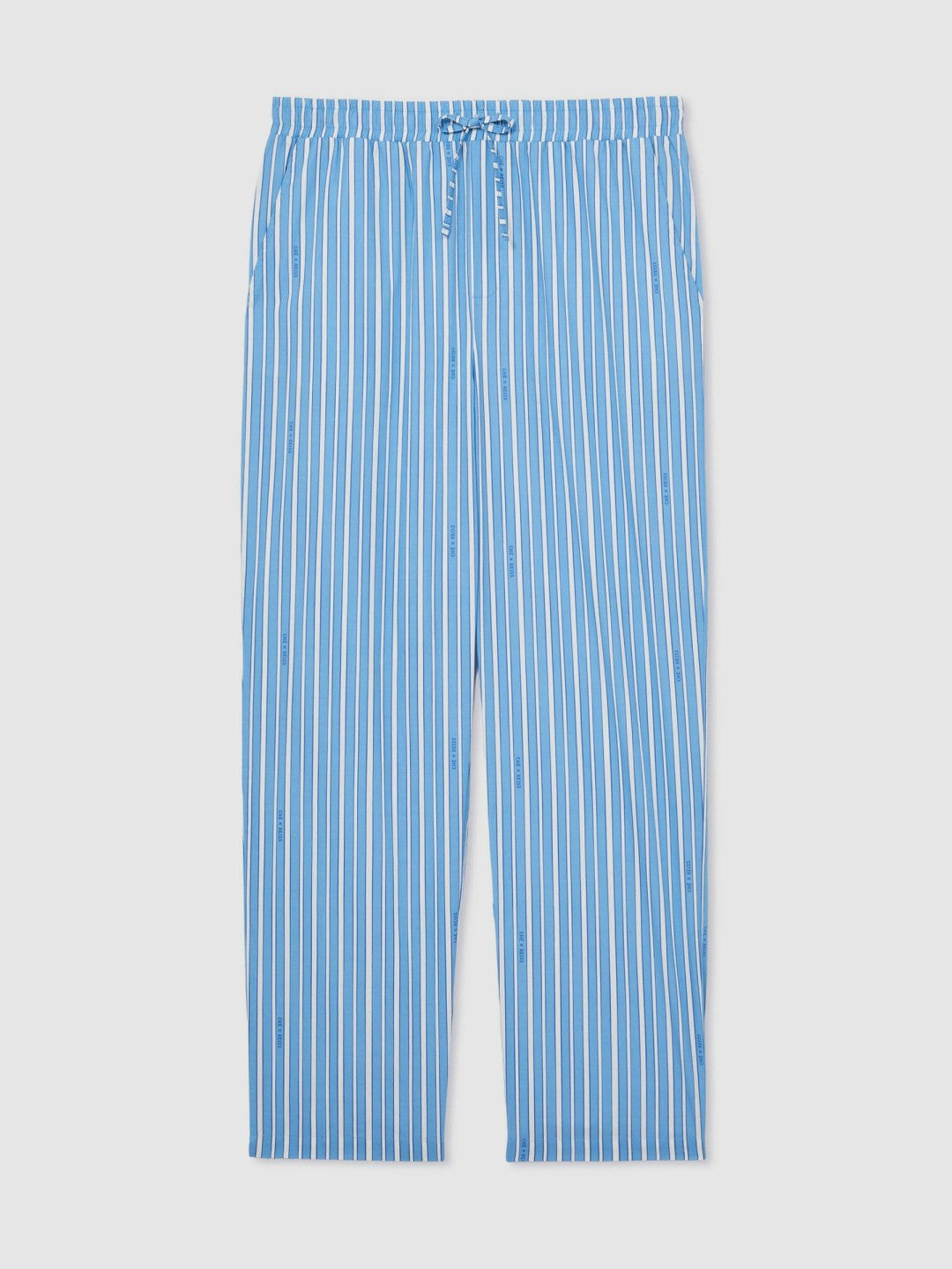 Reiss Offer - | Ché Poplin Stripe Trousers in Bright Blue/White