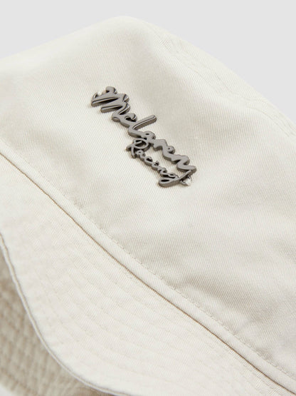 Reiss Featured - Unisex Fit McLaren Racing Cotton Bucket Hat in Stone