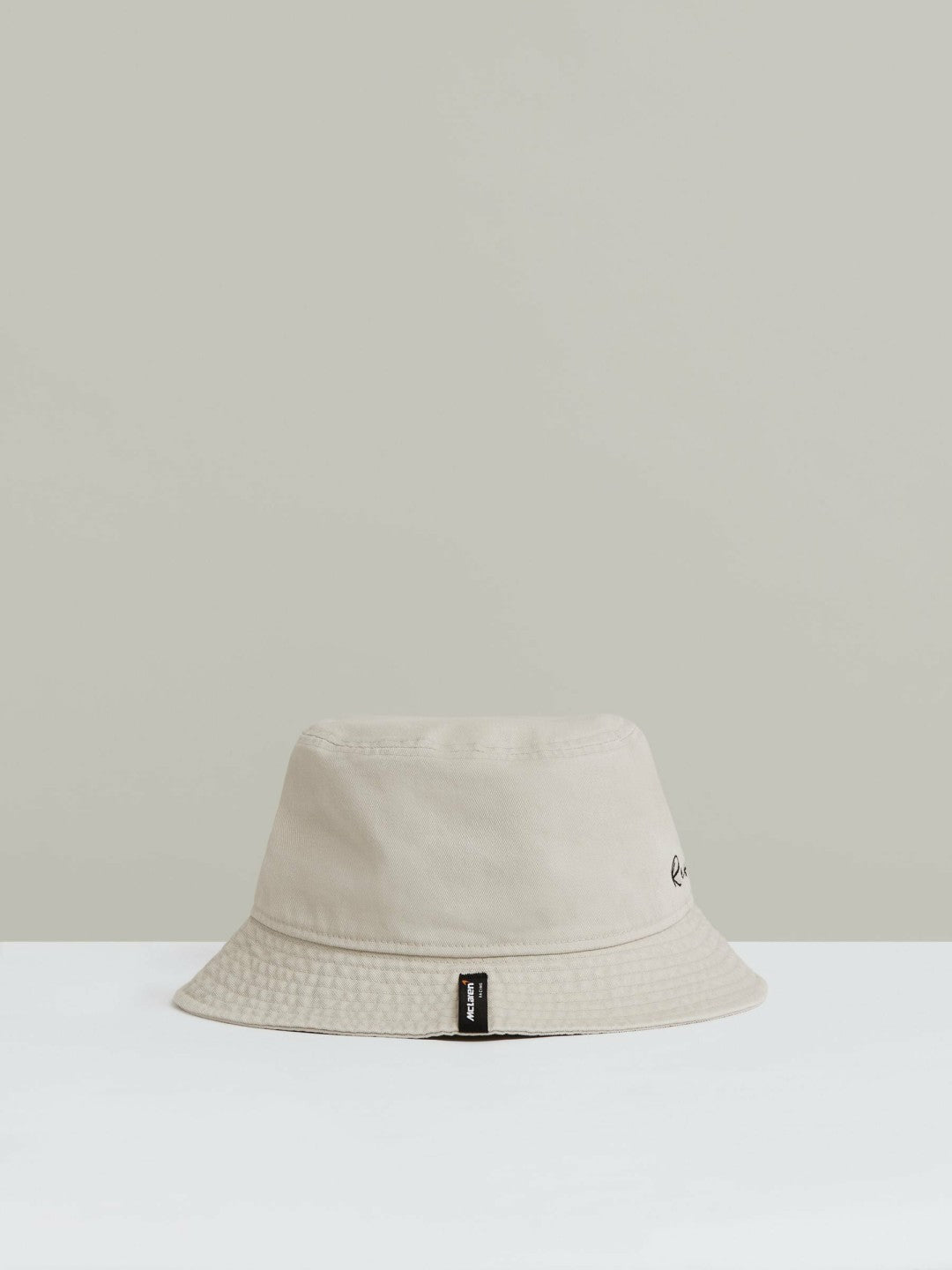 Reiss Featured - Unisex Fit McLaren Racing Cotton Bucket Hat in Stone