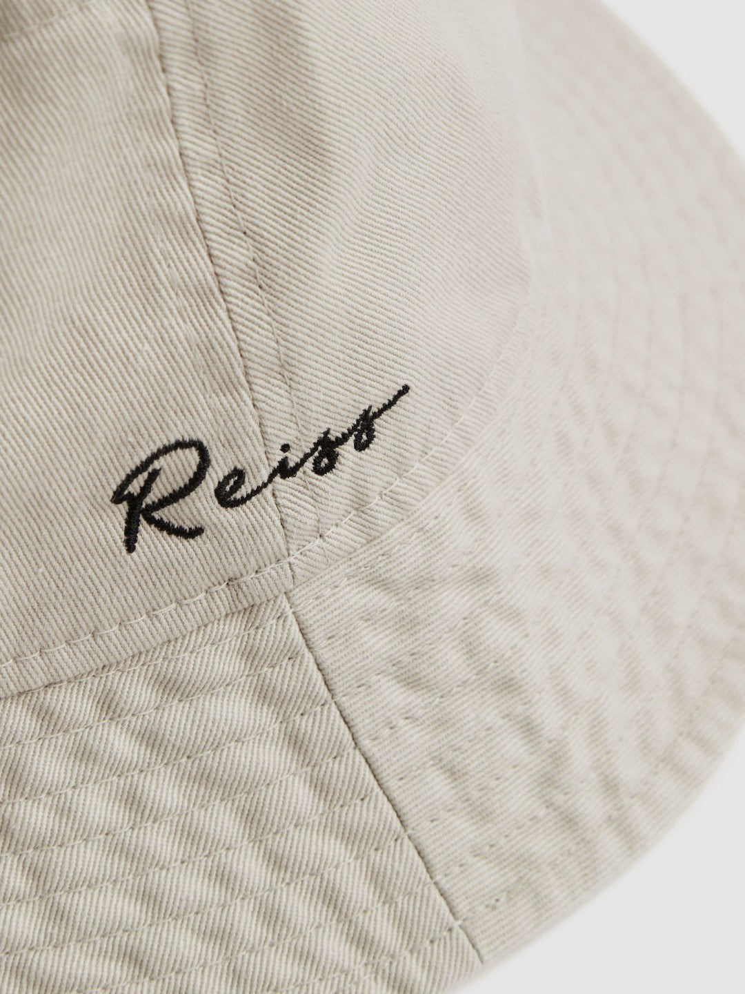 Reiss Featured - Unisex Fit McLaren Racing Cotton Bucket Hat in Stone