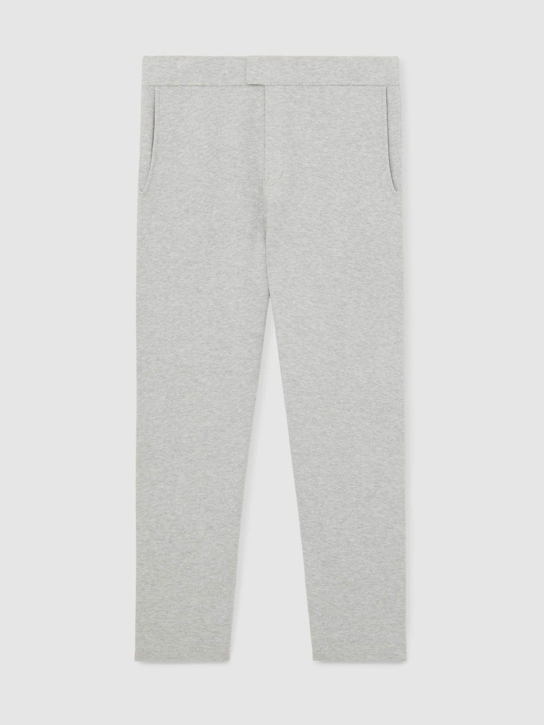 Reiss Value - Tapered Knitted Trousers in Soft Grey