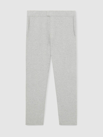 Reiss Value - Tapered Knitted Trousers in Soft Grey