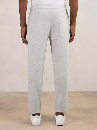 Reiss Value - Tapered Knitted Trousers in Soft Grey