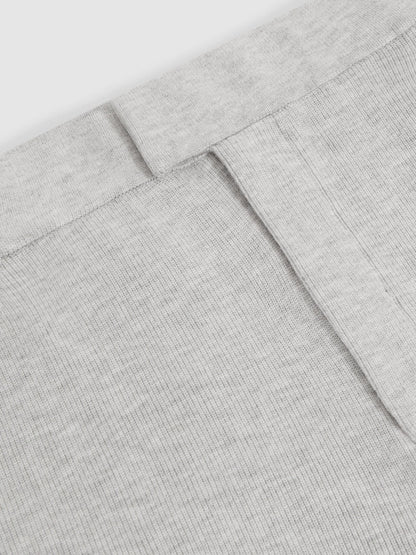 Reiss Value - Tapered Knitted Trousers in Soft Grey
