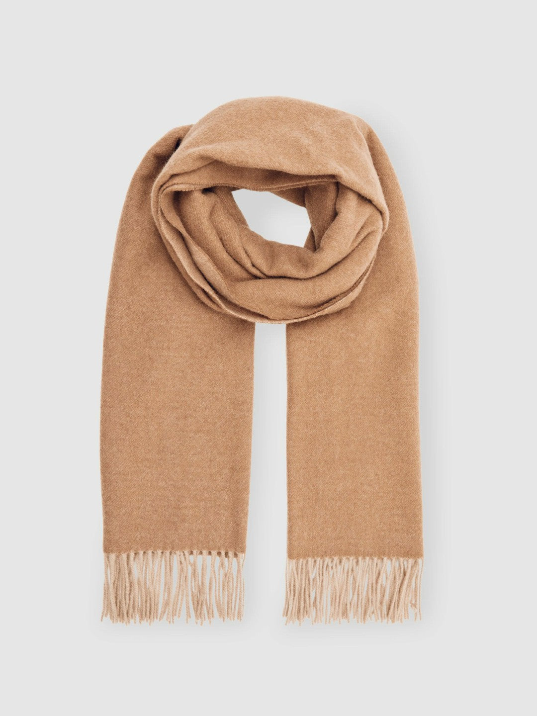 Reiss Best Seller - Wool-Cashmere Scarf in Taupe